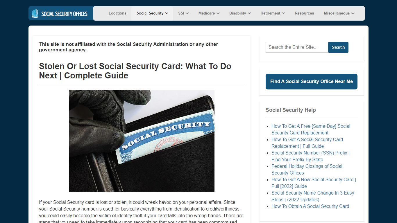 Stolen Or Lost Social Security Card: What To Do Next
