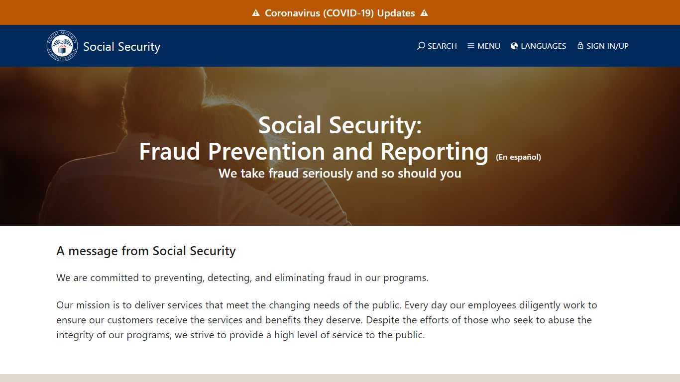 Social Security: Fraud Prevention and Reporting | SSA